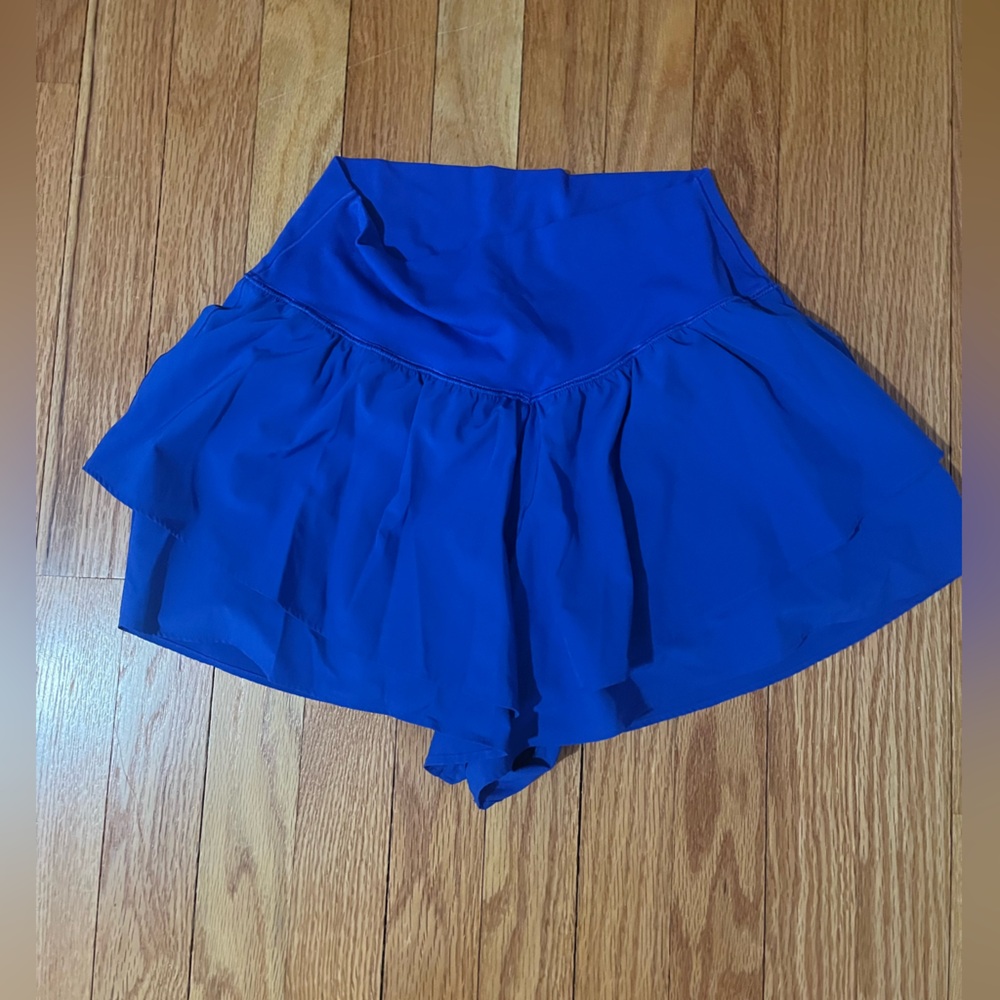 Aerie Blue Crop Blouse with Dolman Sleeves